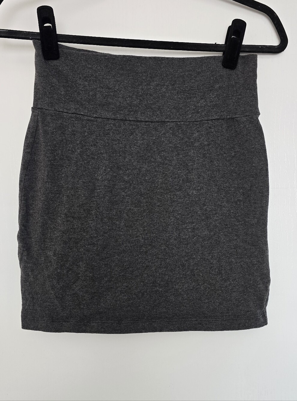 Charlotte Russe - Grey Casual Basic Mini Skirt